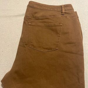 Olive Green Denim Skinny Jean